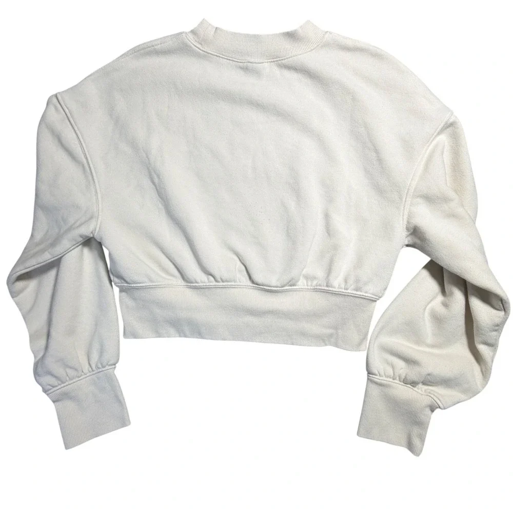 Womens Cropped Sweatshirt Off-White Magical Pink Size‎ M 1/0FF Hand Stitched - Picture 3 of 8